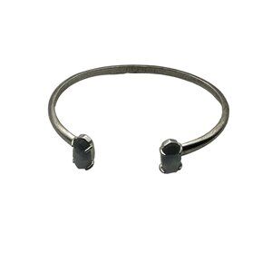 Kendra Scott Silver Cuff Bracelet With Blue Gemstones